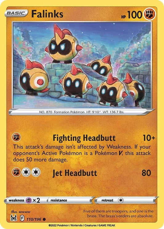 Pokemon SWSH11: Lost Origin Falinks 110/196 Common Near Mint