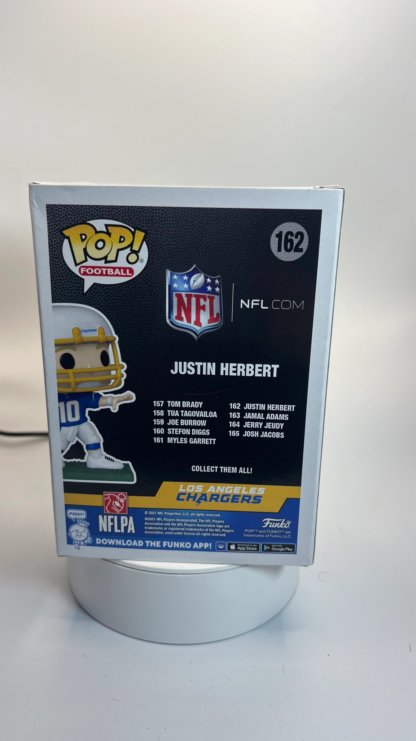 Funko Pop Football Los Angeles Chargers Justin Herbert 162