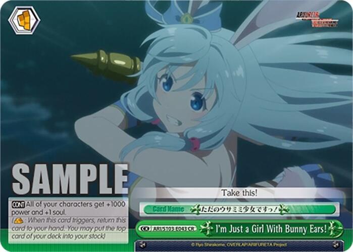 Weiss Schwarz Arifureta: From Commonplace to World's Strongest I'm Just a Girl with Bunny Ears! ARI/S103-E043 CR Climax Rare Near Mint
