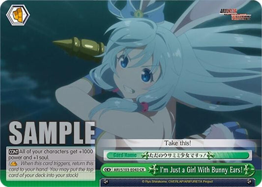 Weiss Schwarz Arifureta: From Commonplace to World's Strongest I'm Just a Girl with Bunny Ears! ARI/S103-E043 CR Climax Rare Near Mint
