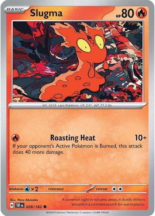 Pokemon SV05: Temporal Forces Slugma Common 028/162