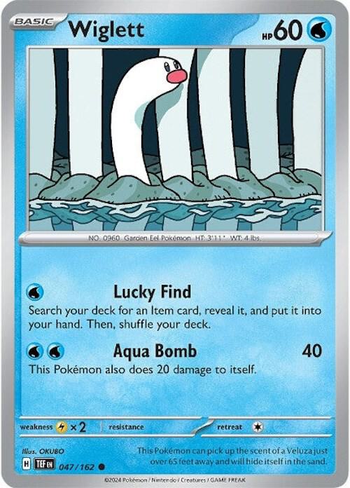 Pokemon SV05: Temporal Forces Wiglett Common 047/162