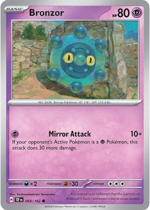 Pokemon SV05: Temporal Forces Bronzor - 068/162 Common 068/162