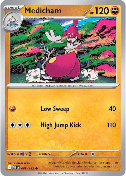 Pokemon SV05: Temporal Forces Medicham Common 083/162