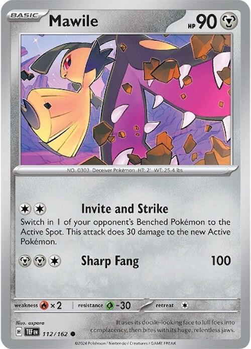 Pokemon SV05: Temporal Forces Mawile Common 112/162