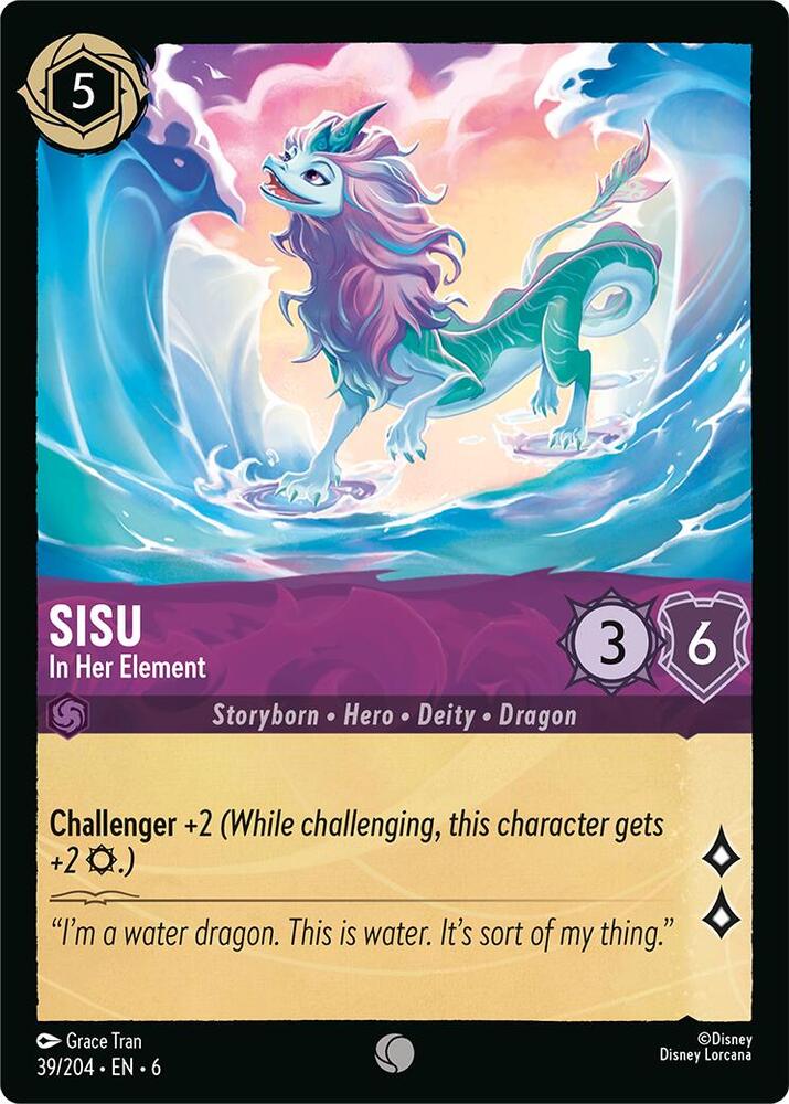 Lorcana TCG Azurite Sea Sisu - In Her Element 39/204 Common