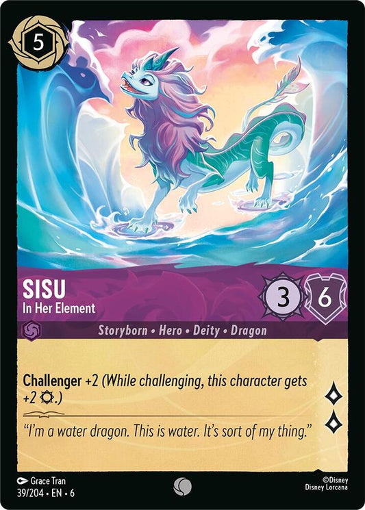 Lorcana TCG Azurite Sea Sisu - In Her Element 39/204 Common