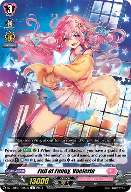 Cardfight Vanguard DZ-LBT01: Lyrical Monasterio Sparkling Stars! Full of Funny, Voelerla DZ-LBT01 / 045 EN Rare