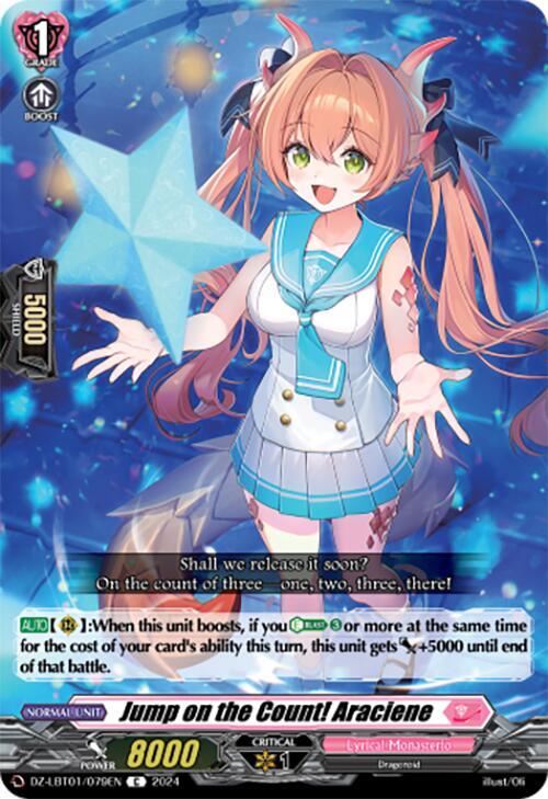 Cardfight Vanguard DZ-LBT01: Lyrical Monasterio Sparkling Stars! Jump on the Count! Araciene DZ-LBT01 / 079 EN Common