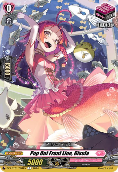 Cardfight Vanguard DZ-LBT01: Lyrical Monasterio Sparkling Stars! Pop Out Front Line, Gisela DZ-LBT01 / 094 EN Common