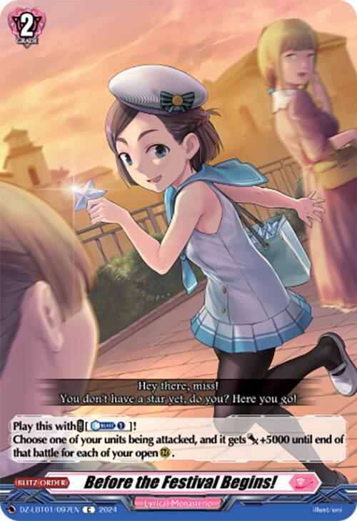 Cardfight Vanguard DZ-LBT01: Lyrical Monasterio Sparkling Stars! Before the Festival Begins! DZ-LBT01 / 097 EN Common