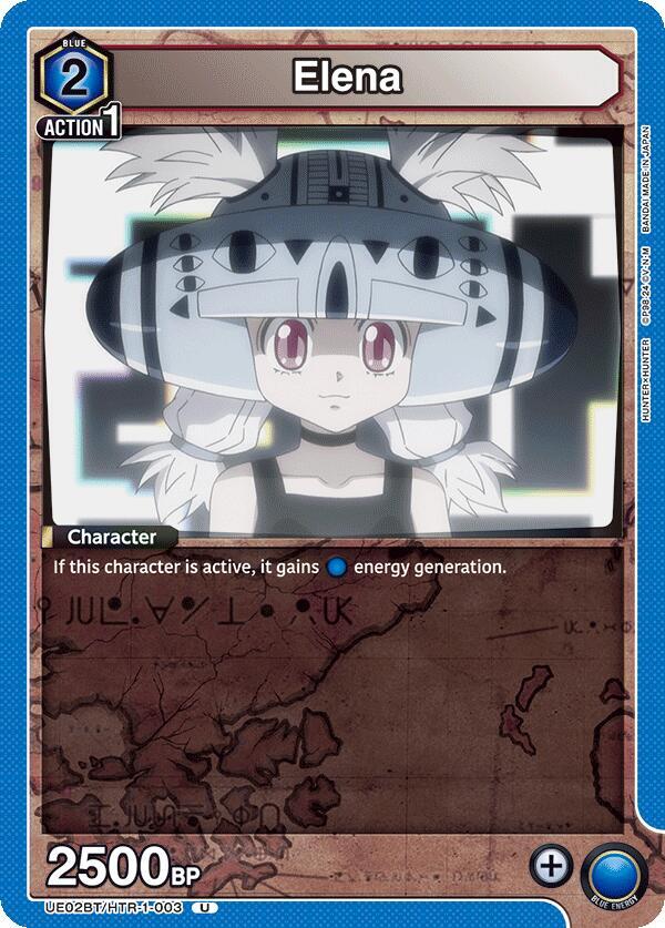 Union Arena UE02BT: HUNTER X HUNTER Elena UE02BT/HTR-1-003 Uncommon Near Mint