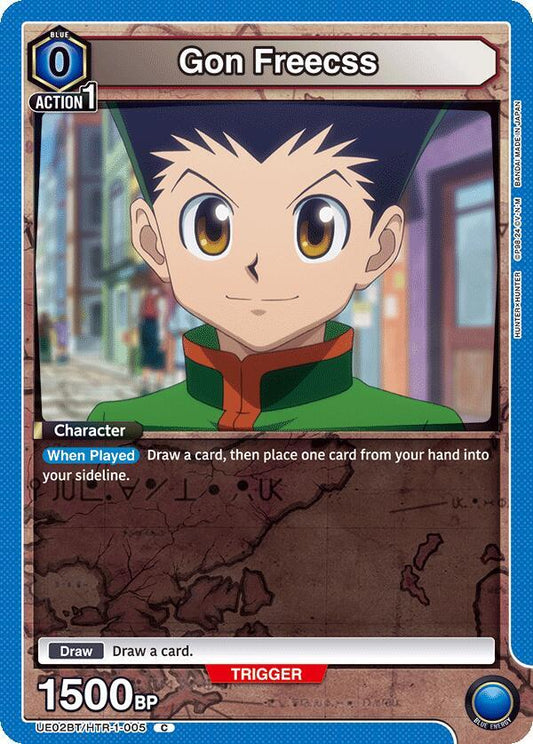 Union Arena UE02BT: HUNTER X HUNTER Gon Freecss (005) UE02BT/HTR-1-005 Common Near Mint