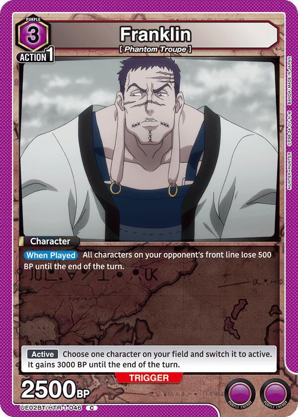 Union Arena UE02BT: HUNTER X HUNTER Franklin UE02BT/HTR-1-046 Common Near Mint