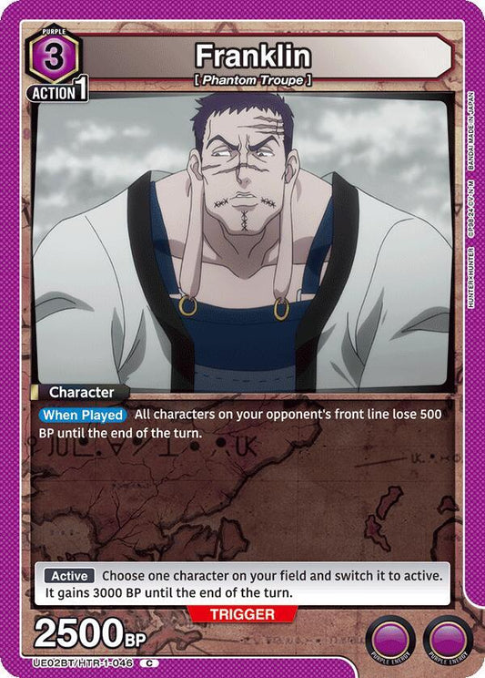 Union Arena UE02BT: HUNTER X HUNTER Franklin UE02BT/HTR-1-046 Common Near Mint