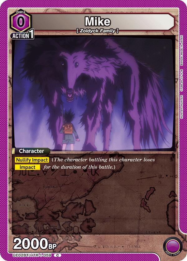 Union Arena UE02BT: HUNTER X HUNTER Mike UE02BT/HTR-1-059 Common Near Mint