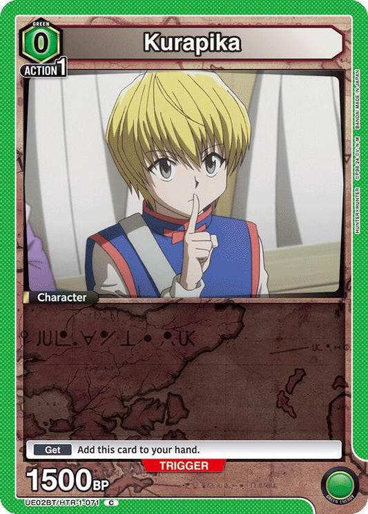 Bandai Union Arena UE02BT: HUNTER X HUNTER Kurapika (071) UE02BT / HTR-1-071 Common