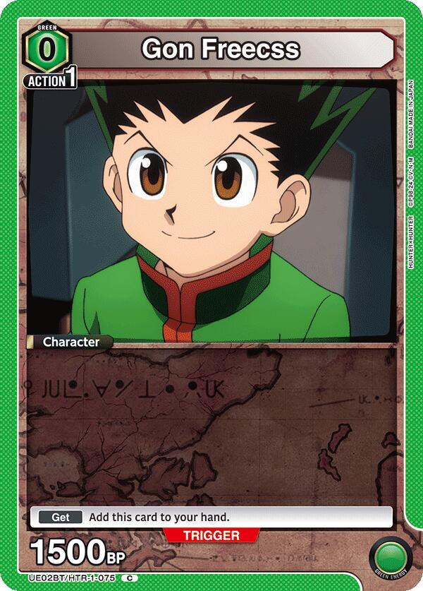 Union Arena UE02BT: HUNTER X HUNTER Gon Freecss (075) UE02BT/HTR-1-075 Common Near Mint