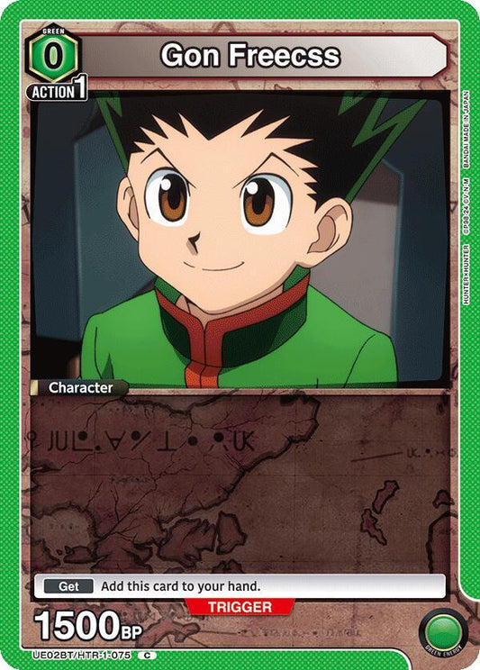 Union Arena UE02BT: HUNTER X HUNTER Gon Freecss (075) UE02BT/HTR-1-075 Common Near Mint