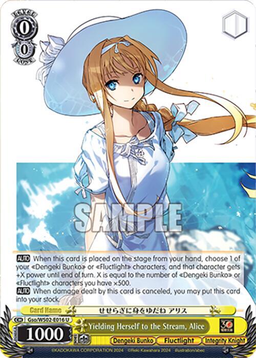 Weiss Schwarz Dengeki Bunko Yielding Herself to the Stream, Alice Gso / WS02-E016 Uncommon