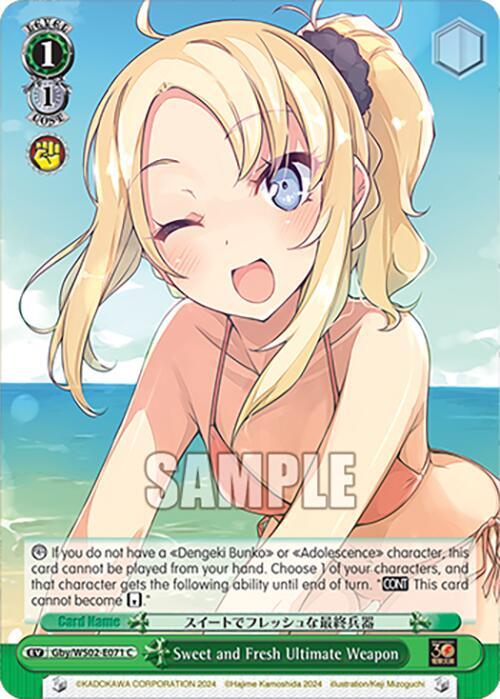 Weiss Schwarz Dengeki Bunko Sweet and Fresh Ultimate Weapon Gby / WS02-E071 Common