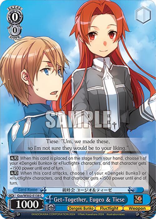 Weiss Schwarz Dengeki Bunko Get-Together, Eugeo & Tiese Gso/WS02-E138 C Common Near Mint