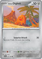 Pokemon SV08: Surging Sparks Alolan Diglett 122/191 Common