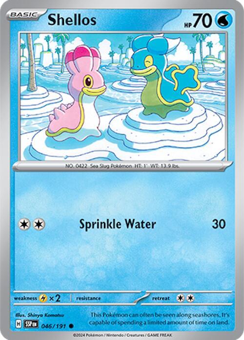 Pokemon SV08: Surging Sparks Shellos 046/191 Common