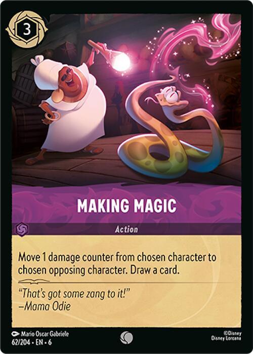 Lorcana TCG Azurite Sea Making Magic 62/204 Common