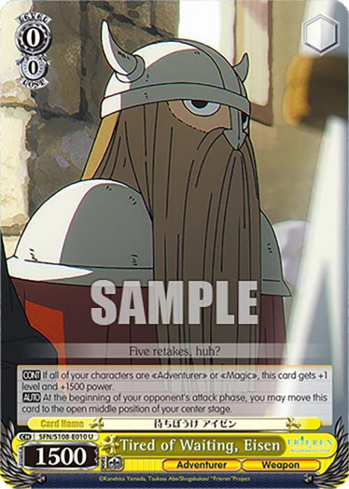 Weiss Schwarz Frieren: Beyond Journey’s End Tired of Waiting, Eisen SFN/S108-E010 U Near Mint