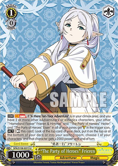 Weiss Schwarz Frieren: Beyond Journey’s End "The Party of Heroes" Frieren SFN/S108-E013 U Near Mint