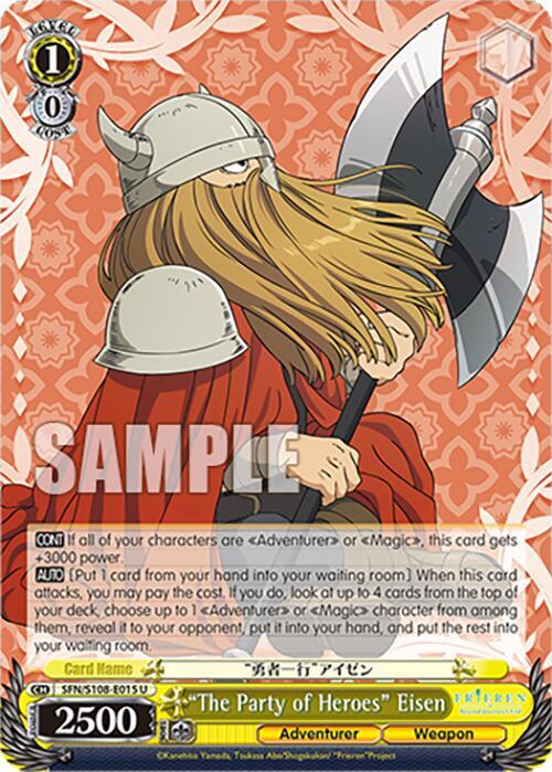 Weiss Schwarz Frieren: Beyond Journey’s End "The Party of Heroes" Eisen SFN/S108-E015 U Near Mint