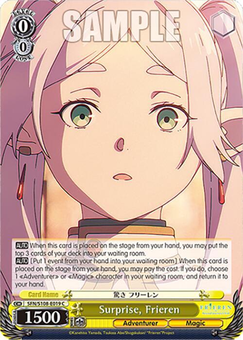 Weiss Schwarz Frieren: Beyond Journey’s End Surprise, Frieren SFN/S108-E019 C Near Mint