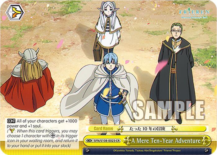 Weiss Schwarz Frieren: Beyond Journey’s End A Mere Ten-Year Adventure SFN/S108-E023 CR Near Mint