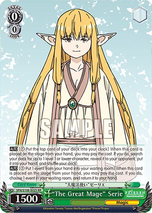 Weiss Schwarz Frieren: Beyond Journey’s End "The Great Mage" Serie SFN/S108-E025 RR Near Mint