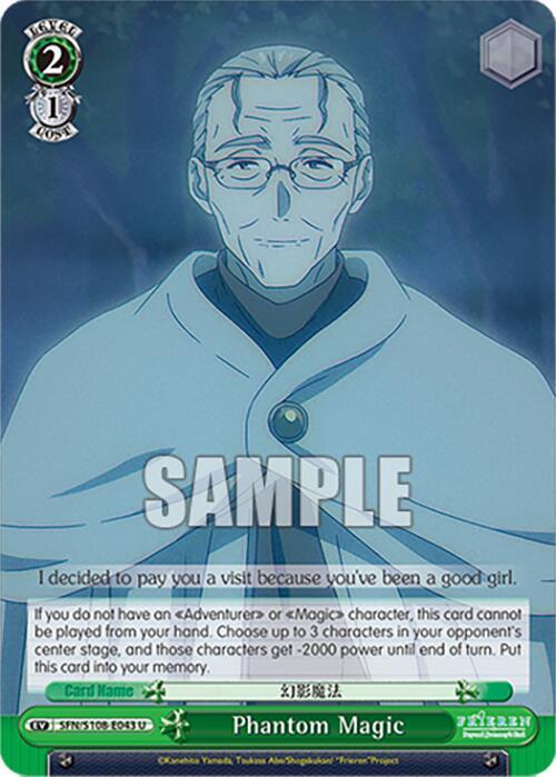 Weiss Schwarz Frieren: Beyond Journey’s End Phantom Magic SFN/S108-E043 U Near Mint