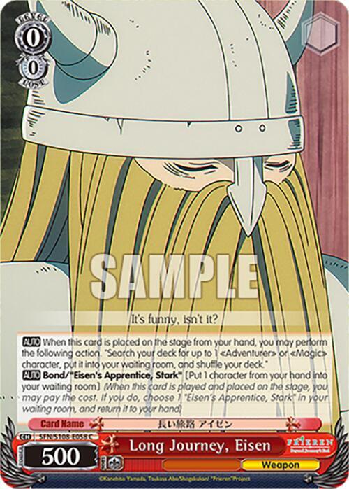 Weiss Schwarz Frieren: Beyond Journey’s End Long Journey, Eisen SFN/S108-E058 C Near Mint