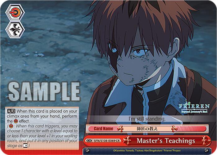 Weiss Schwarz Frieren: Beyond Journey’s End Master's Teachings SFN/S108-E069 CR Near Mint