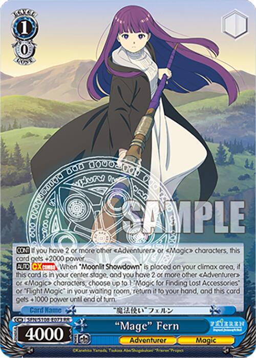 Weiss Schwarz Frieren: Beyond Journey’s End "Mage" Fern SFN/S108-E073 RR Near Mint