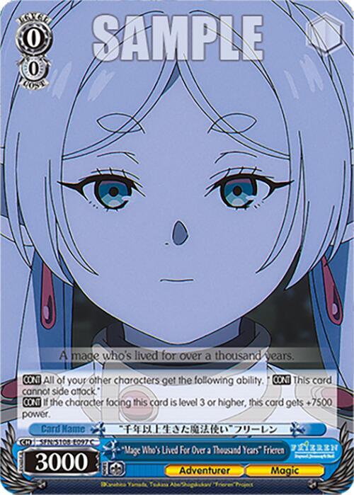 Weiss Schwarz Frieren: Beyond Journey’s End "Mage Who's Lived For Over a Thousand Years" Frieren SFN/S108-E097 C Near Mint