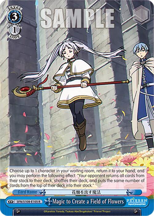 Weiss Schwarz Frieren: Beyond Journey’s End Magic to Create a Field of Flowers SFN/S108-E105 R Near Mint