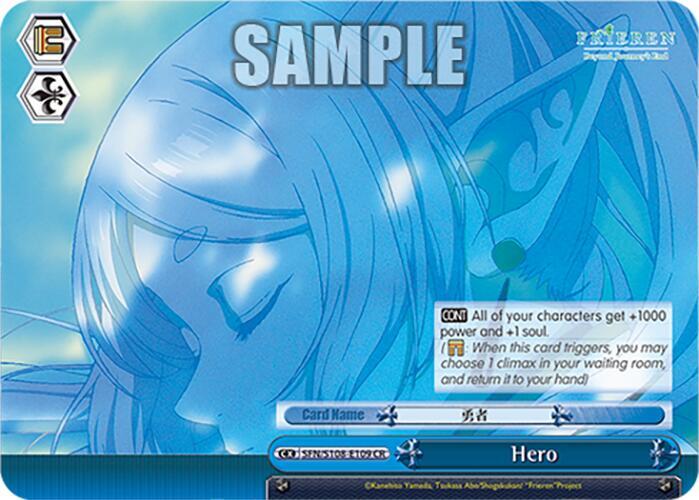 Weiss Schwarz Frieren: Beyond Journey’s End Hero SFN/S108-E109 CR Near Mint