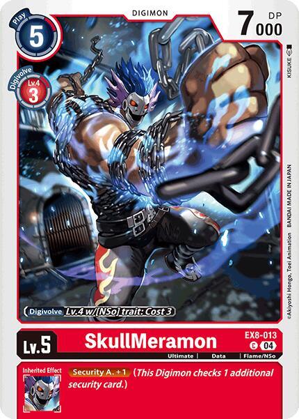 Digimon Card Game Chain of Liberation SkullMeramon EX8-013 Common
