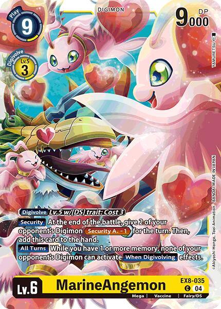 Digimon Card Game Chain of Liberation MarineAngemon EX8-035 C Common Near Mint