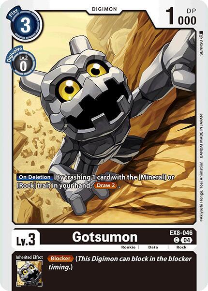 Digimon Card Game Chain of Liberation Gotsumon EX8-046 C Common Near Mint