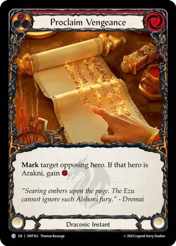 Flesh & Blood TCG The Hunted Proclaim Vengeance HNT165 Common Near Mint