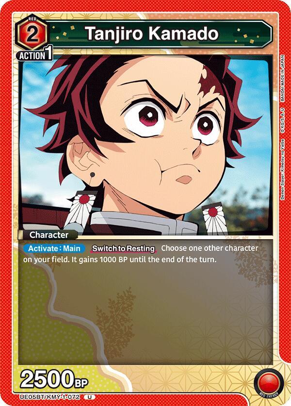 Bandai Union Arena UE05BT: Demon Slayer: Kimetsu no Yaiba Tanjiro Kamado (072) UE05BT / KMY-1-072 Uncommon