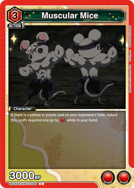Bandai Union Arena UE05BT: Demon Slayer: Kimetsu no Yaiba Muscular Mice UE05BT / KMY-1-080 Common
