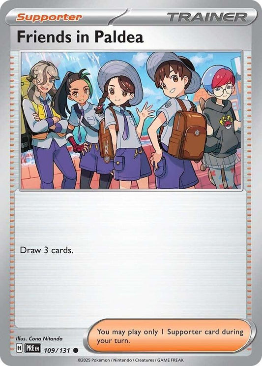 Pokemon SV: Prismatic Evolutions Friends in Paldea - 109/131 Common 109/131