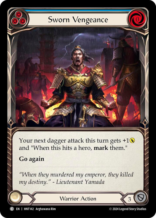 Flesh & Blood TCG The Hunted Sworn Vengeance (Blue) HNT142 Common
